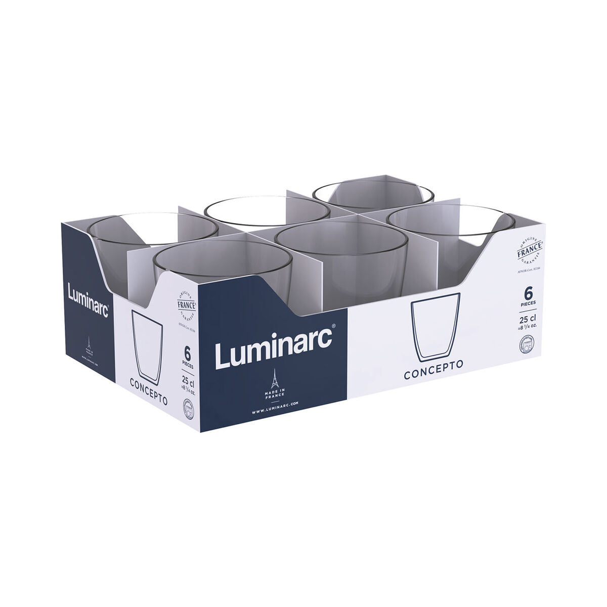 Čaša Luminarc Concepto 250 ml Providan Staklo (24 kom.)
